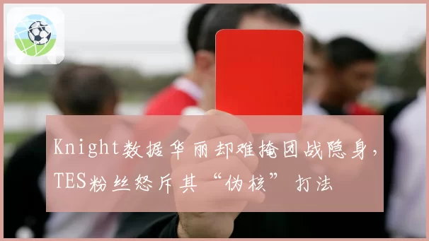 Knight数据华丽却难掩团战隐身，TES粉丝怒斥其“伪核”打法