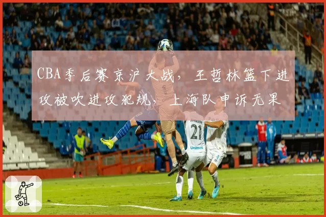 CBA季后赛京沪大战,王哲林篮下进攻被吹进攻犯规,上海队申诉无果